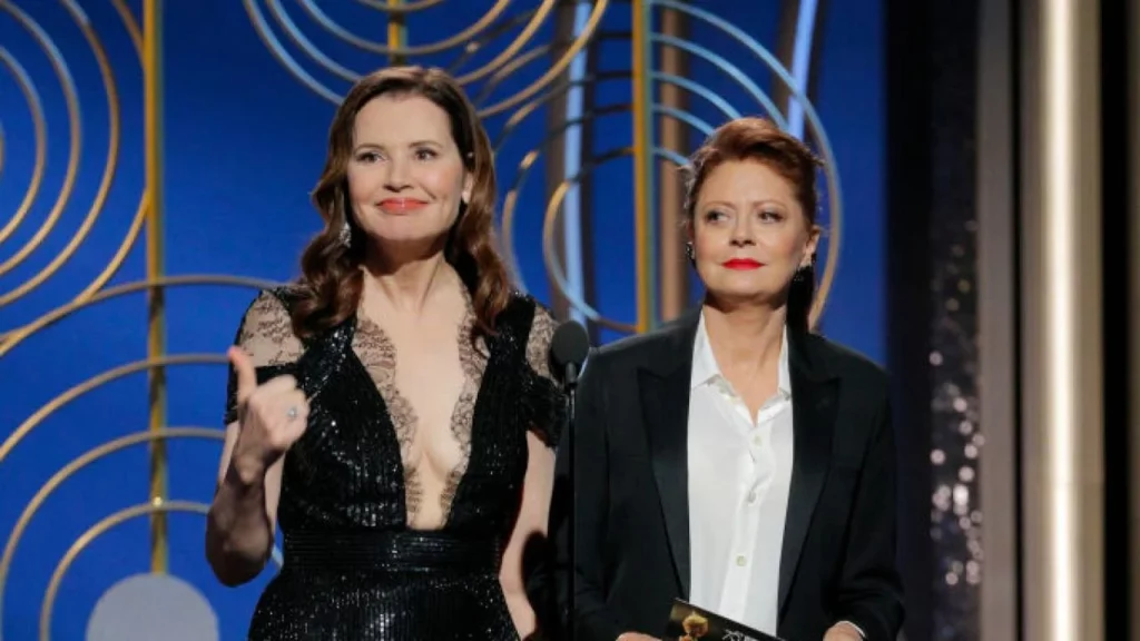 Geena Davis thanks Susan Sarandon for changing her life