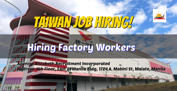 Factory Worker Hiring In Taiwan 2023